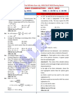 Final Jee-Main Examination - July, 2022: Chemistry Test Paper With Solution