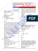 Final Jee-Main Examination - July, 2022: Physics Test Paper With Solution