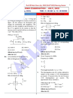 Final Jee-Main Examination - July, 2022: Physics Test Paper With Solution