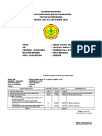 Laporan Bulanan Dana Penggunaan Biaya Operasional Penyuluh Pertanian Bulan Juli S.D September 2022