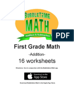 First Grade Math Addition and Subtraction Worksheets