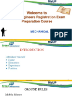 Welcome To: MMUP Engineers Registration Exam Preparation Course