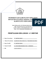 Form Ijin Lokasi Kurang 1 Ha Baru - Bel