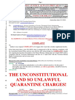 The Unconstitutional and So Unlawful Quarantine Charges!: Complaint