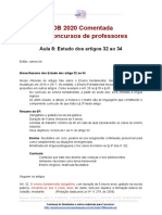 LDB 2020 Comentada para Concursos de Professores: Aula 8: Estudo Dos Artigos 32 Ao 34