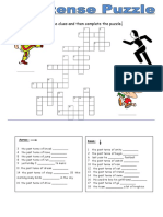 Past Tense Puzzle Worksheet Dikonversi