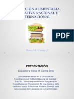 LEGISLACIÓN ALIMENTARIA - 1 - Jul - 2015