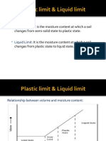 Plastic and Liquid Limits