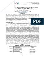 An Analysis of Toefl Score For English Department Students of Stkip Ydb Lubuk Alung