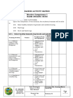 Training Matrix Competency 5 Organic Pigs