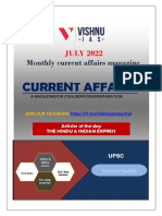 Vishnu IAS Academy July 2022 Monthly Magazine