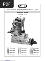 Saito Engines Information PDF | PDF | Carburetor | Nut (Hardware)
