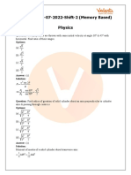 26 July Evening Shift Question Paper With Solution