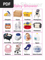 Loteria Baby Shower Pdf Impresora Informatica Comillas
