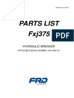 Furukawa FXJ375-Parts list