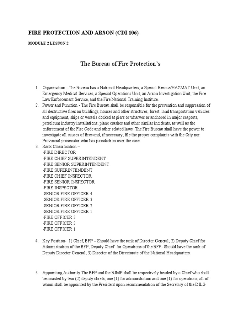 BFP Rank Classification Overview | PDF | Government | National Security