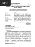 Fingerprint Recognition Based On Collected Images Using Deep Learning Technology