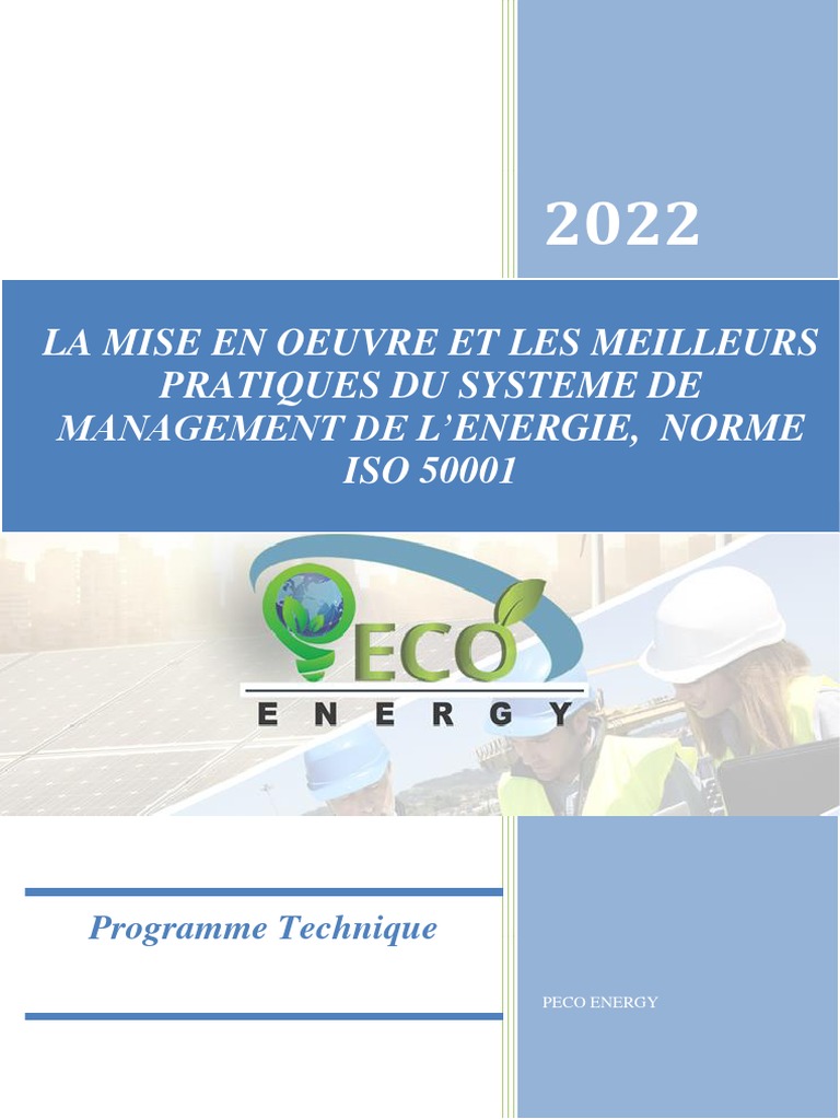 Formation ISO 50001 : Meilleures Pratiques | PDF | Efficacité ...