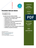 Brosur Training Rekam Medis (Online)