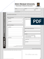 Change Request Form - Domestic