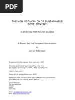 New Economics of Sustainable Development- James Roberston