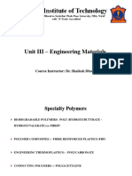 DR - Dhoke-Unit 3-Lecture 1-Speciality Polymers-Biodegradable Polymers