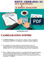 CBRM Session 4 Bank's Portfolio & BS Analysis