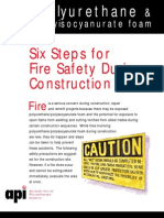 6 Steps Fire Safety Polyurethane Construction