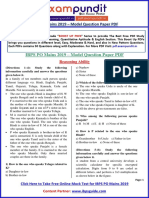 Ibps Po Mains Model Question Paper PDF