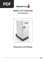 Model Cfc-E Boilers: Dimensions and Ratings