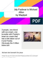 Why Freddy Fazbear Is Michael Afton by Maptpat
