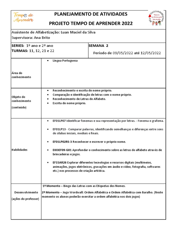 Ordem alfabetca 2 ano - Recursos de ensino