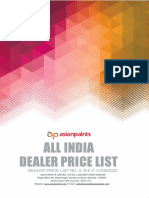 All India Dealer Price List Wef 01.08.2022