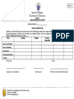 Department of Education: School Work Plan