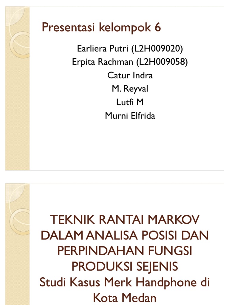  JURNAL RANTAI MARKOV PDF 