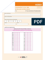 Avaliação Diagnóstica MG: História E Geografia