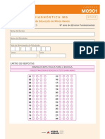 Avaliação Diagnóstica MG: Matemática E Artes