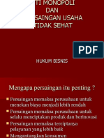 Hukum Anti Monopoli Dan Persaingan Usaha