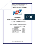 Service Quality Management at The Coffee House