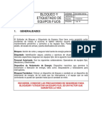 Bloqueo y etiquetado de equipos fijos