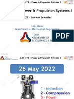 MAK 478 - Power & Propulsion Systems I: 2022 - Summer Semester