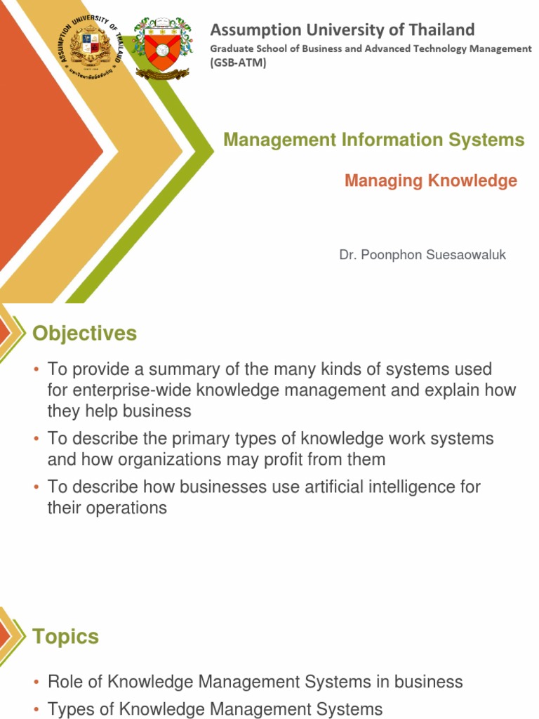 U11 Managing Knowledge 2022 Mar July 23 | PDF | Artificial Intelligence ...