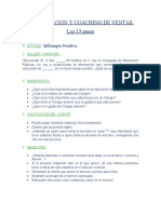 Capacitación y Coaching de Ventas - Los 13 Pasos