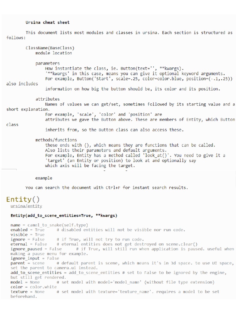 Documentacion Ursina Ingles | PDF