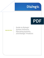 Guide To Dialogic® System Software, Operating Systems, and Dialogic® Products