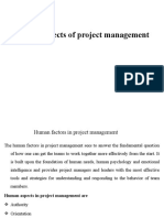 Human aspects and success factors in project management