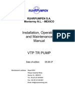 Installation, Operation and Maintenance Manual VTP ... - Ruhrpumpen