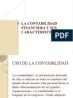 Caracteristcas de La Contabilidad Financiera