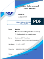 Guía # 1 Organización Del Trabajo 2022