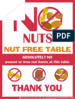 Nut Free Table1